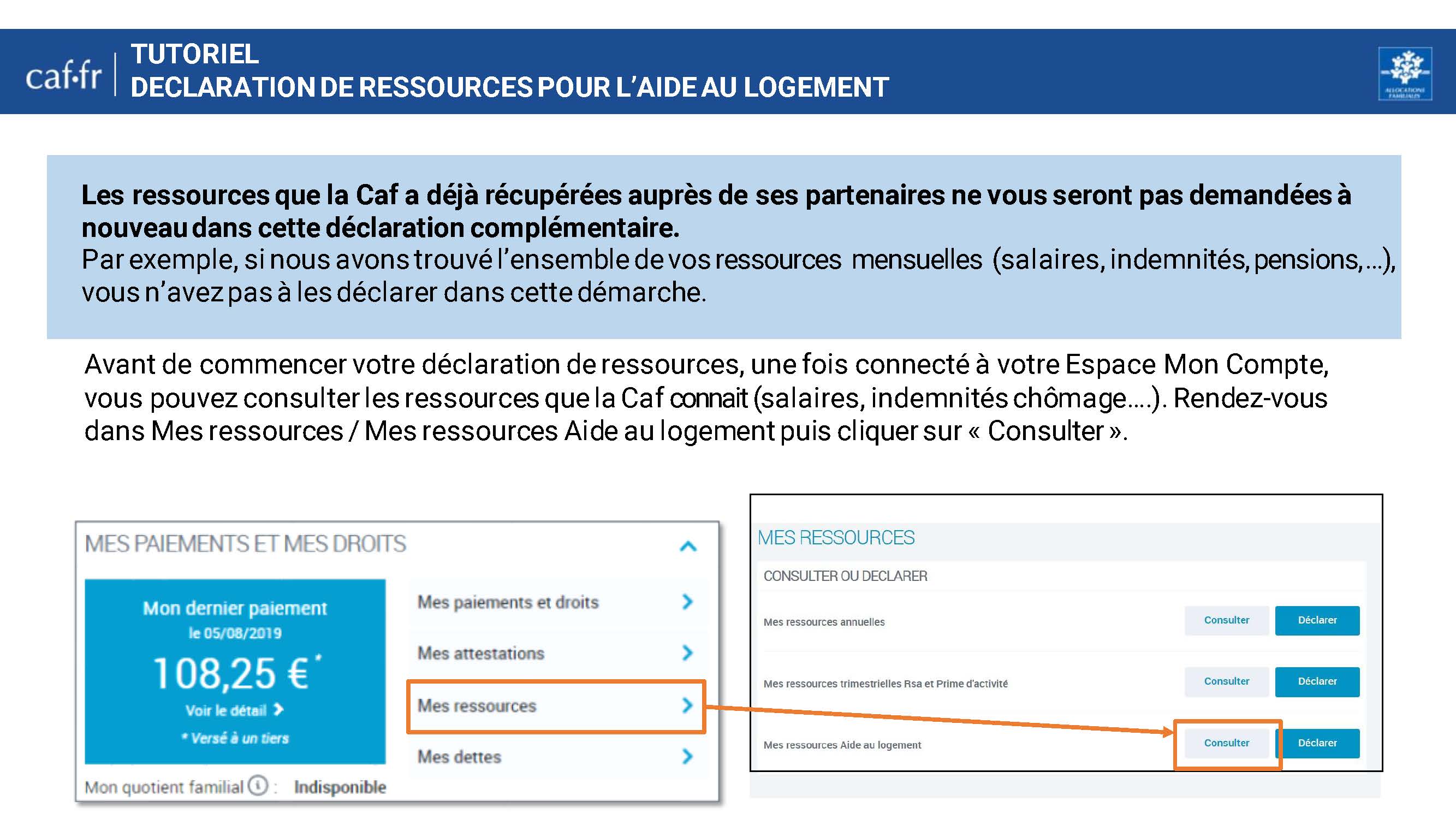 D Claration De Ressources Aide Personnelle Au Logement Bienvenue Sur Caf Fr