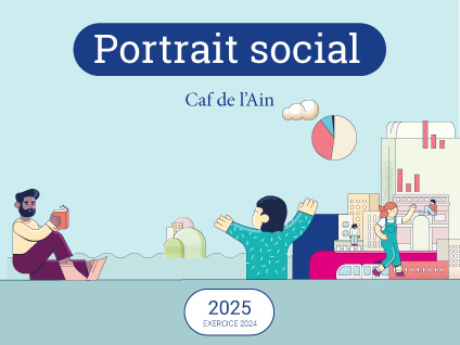 portrait sociale 2025 Caf Ain