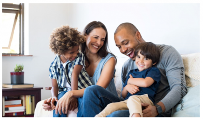 Parents avec deux enfants