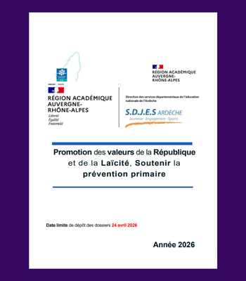 Appel à projet - Promotion des Valeurs de la République et de la laïcité - 2026