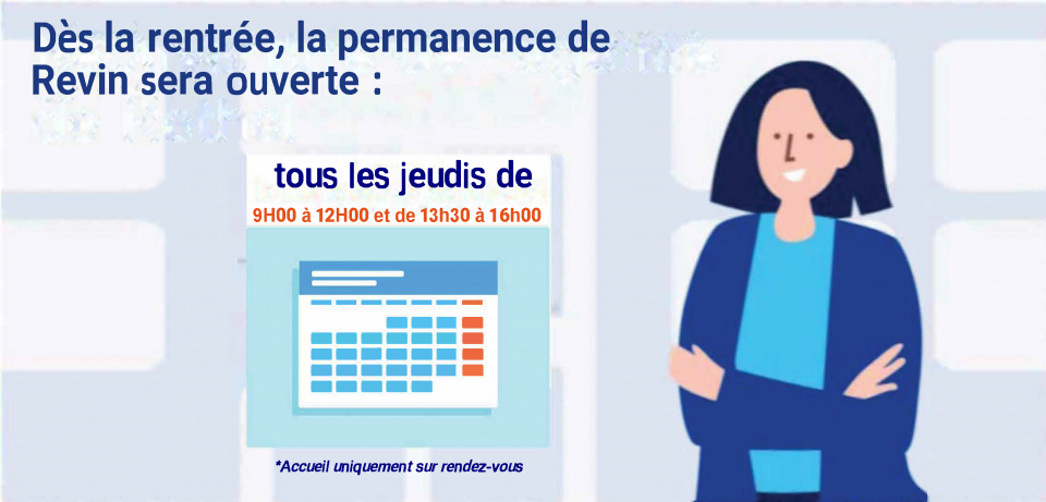 Accueil sur rendez-vous à la permanence de Revin tous les jeudis 