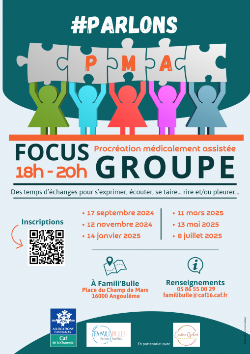 Affiche groupe d'échanges #Parlons PMA