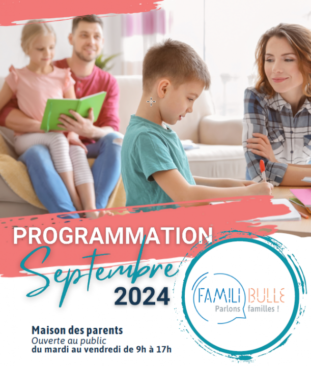 Visuel de la programmation du mois de septembre