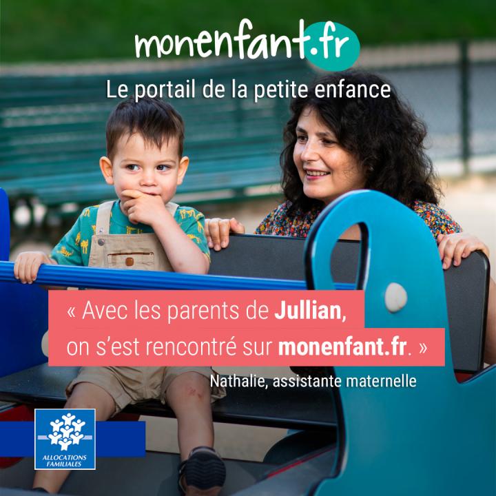 "Avec les parents de Jullian, on s'est rencontré sur monenfant.fr"