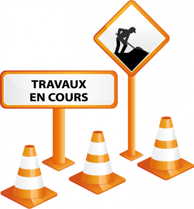 Pictogramme représentant une infographie sur les travaux