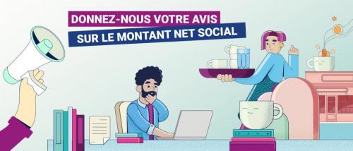 Affiche sur avis du montant net social