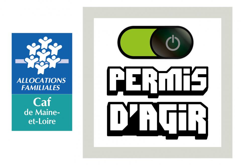 infographie qui représente le logo du dispositif Permis d'agir