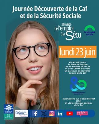 affiche journée découverte des métiers de la Caf