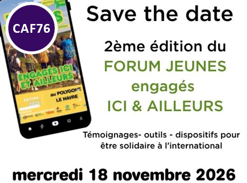 téléphone avec l'affiche de l'événement