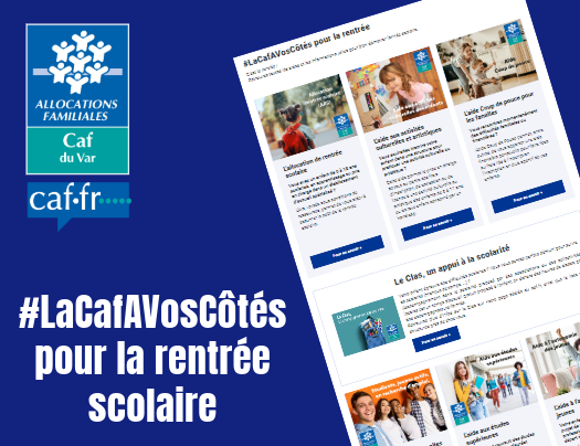 #LaCafAVosCôtés pour la rentrée scolaire