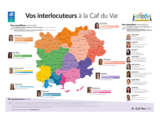 Les interlocuteurs de la Caf du Var