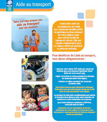 Affichette Aide au transport
