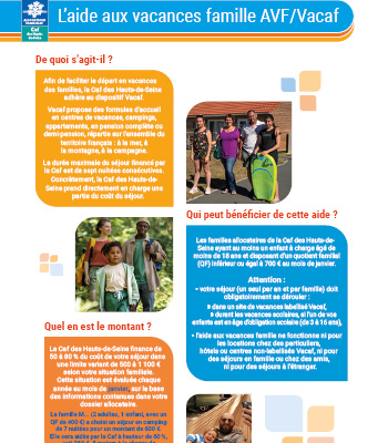 affiche Vacaf