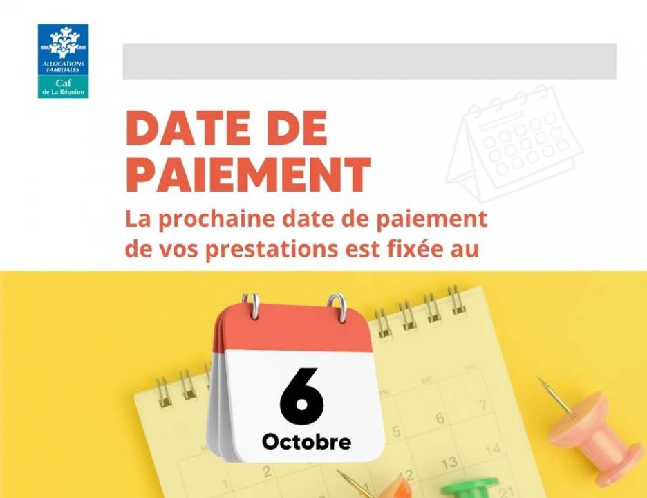 date paiement octobre