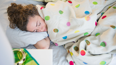 étudiant qui dort