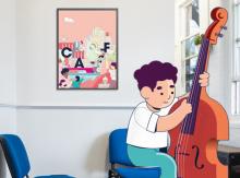 petit garçon jouant du violon