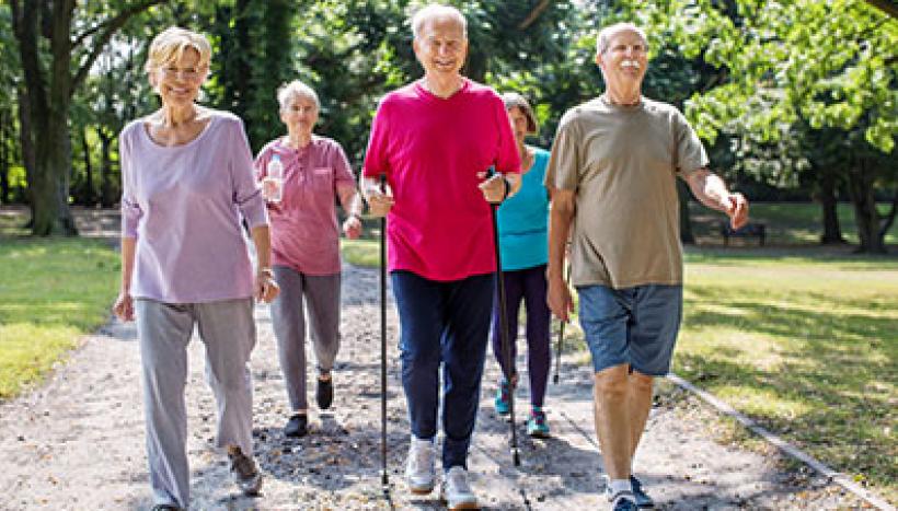 Séniors qui font du sport